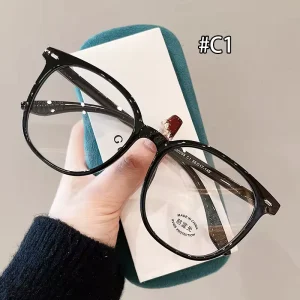 Custom Logo Anti Blue Glasses Optical Adult Eyewear Personality TR90 Spectacles Optical Frames Fashionable Square Eyeglasses
