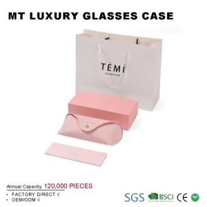 Custom Logo Black Hard Eyewear Storage Case and Packaging Box