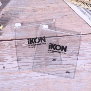 Custom Logo Clear PVC Ziplock Bag Waterproof Self-Sealing Jewelry Watch Accessories Cosmetic Storage Pouch