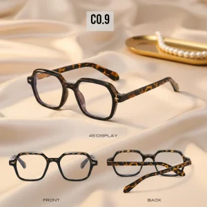 Custom Logo DINGSHENG Fashion Eyewear Colorful Retro Frame Glasses Optical Outdoor Beach Transparent Computer Women Diamond Face