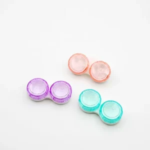 Custom Logo Fashion Foldable Uv Glossy Contact Lens Luxury Lady Color Eye Donut Contact Lenses Package Paper Packaging Box