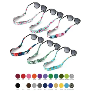 Custom Logo Floating Neoprene Sunglasses Strap Eyewear Holder Retainer Neck Cord for Sports Outdoor Activities