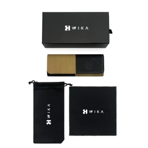 Custom Logo Lens Cleaner Eyeglass Cloth PU Leather Sunglasses Hard Case Cleaning Kit