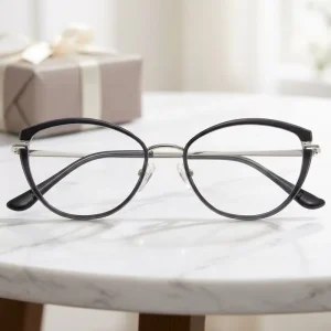 Custom Logo New Colorful Eyewear Frame Anti Blue Light Cat Eye Shaped Reading Eyewear Slim Lightweight Optical Spectacles