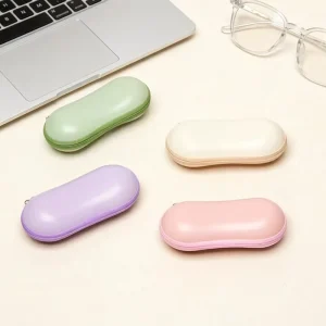 Custom Logo Pastel Color EVA Hard Shell Zipper Protective Glasses Case for Sunglasses and Optical Frames