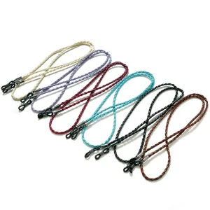 Custom Logo Printed Braided Twist Sunglasses Lanyard Anti-Lost Glasses Chain