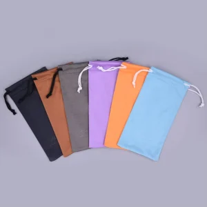 Custom Logo Printed Soft Glasses Pouch Sunglasses Bag Dustproof Eyeglasses Packaging Pouch
