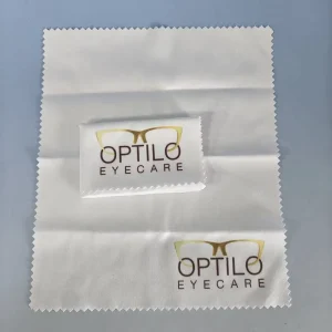 Custom Logo Printing Microfiber Lens Cleaning Cloth For Sunglasses Eyewear Phone Screen 15x18cm