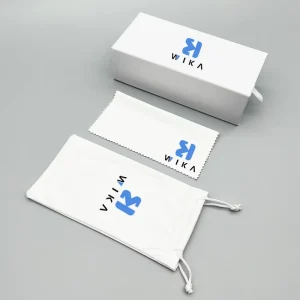 Custom Logo Soft Fabric Glasses Box Packaging Leather Sunglasses Pouch Microfiber Eyeglass Bag Set