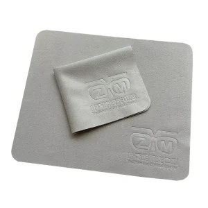 Custom Logo Suede Microfiber Glasses Cleaning Cloth for Screens and Eyeglasses