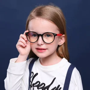 Custom Logo TR90 Children’s Blue Light Blocking Glasses