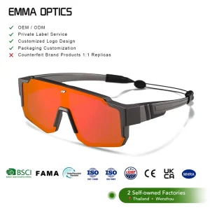 Custom Logo TR90 Polarized Sunglasses UV400 Adjustable Tint Lightweight Durable Sport Eyewear Men Women