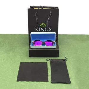 Custom Logo Travel Hard PU Sunglasses Case with Paper Box Packaging