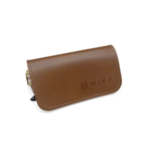 Custom Logo Xiongda Model P010 Luxury Leather Square Simple Sunglasses Pouch Soft Eyeglass Bag Magnetic Eyewear Packaging Case