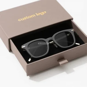 Custom Matt Lamination Sliding Cardboard Sunglasses Gift Box with EVA Insert