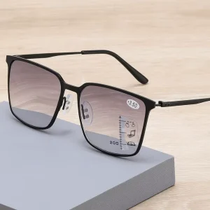 Custom Metal Reading Glasses Oversized Square Reading Glasses Progressive Lens Reading Glasses