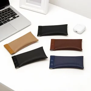 Custom Multicolor Polyester Squeeze-Top Eyeglass Storage Pouch