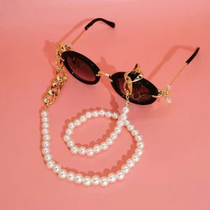 Custom New Arrival Half Pearl Decoration Glasses Chain Eyewear Accessories Chain for Sunglasses Glasses