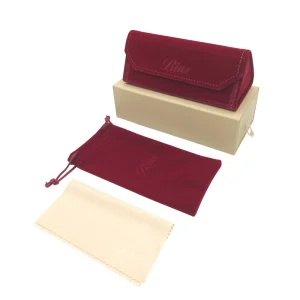 Custom PU Leather Eyeglass Sleeve in Paper Box