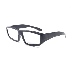 Custom Plastic ABS Solar Eclipse Glasses Mirror Lenses Rectangle Eye Protection