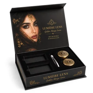 Custom Printed Colorful Eye Lenses Magnetic Rigid Box With EVA Insert Contact Lenses Box