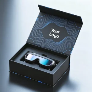 Custom Printed Headphone Packaging Box Foldable Magnetic Rigid Paper Luxury Box for Audio Product Display