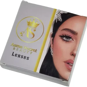 Custom Private Brand Empty Paper Lenses Storage Box Figure Image Contact Lenses Packaging Box