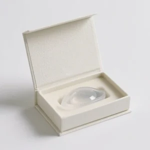 Custom Recyclable Specialty Paper Box for Contact Lenses Magnetic Closure with Sponge Liner Insert