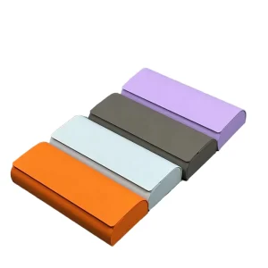 Custom Solid Color Hard PU Leather Sunglasses Case