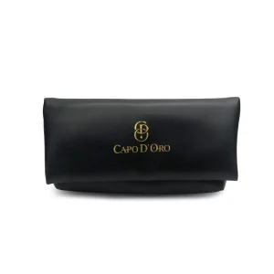 Custom Stamping Logo Leather Eyeglasses Case Magnetic Soft Cosmetic Glasses Bag Jewellery Packaging Sunglasses Pouch