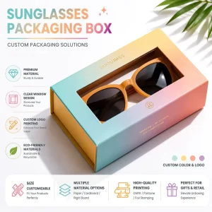 Custom Sunglasses Hard Case Cardboard Magnetic Gift Box