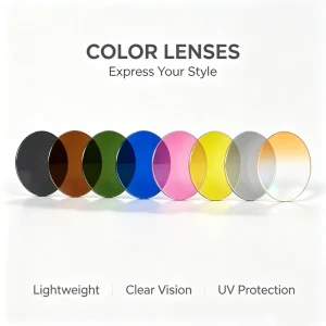 Custom TR18 Nylon Single Vision Two piece Sunglasses Lenses UV400 Environmentally Material in Various Solid Colors