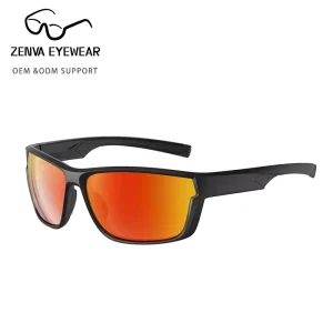 Custom TR90 Polarized Sports Sunglasses Windproof Cycling and Running Eyewear