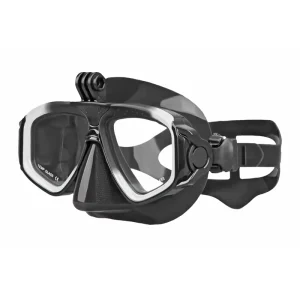 Custom Tempered Diving Mask Anti-Fog Two-Lens Silicone Goggles Waterproof Snorkel Gear Mount