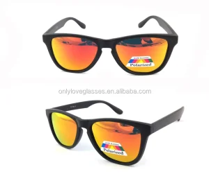 Custom Unisex Fashion Sunglasses Mirror Polarized Lenses Light Weight Full Rim PC Frame TAC Lenses UV Protection Comfortable
