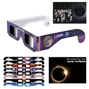 Customizable Plastic Solar Eclipse Viewing Glasses