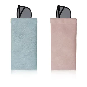 Customizable Soft Glasses Case Automatic Closure Sunglasses Box Eyewear Pouch with Custom Logo