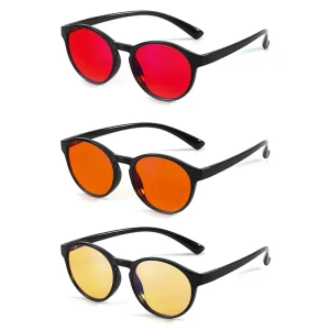 Customized Factory Direct TR90 Round Blue-Light-Blocking Glasses Unisex