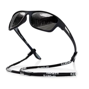 Customized Logo OEM Sports Polarized Sunglasses UV400 TAC Lens PC Frame for Driving Fishing Cycling