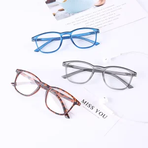 Customized Logo Ultra-Slim PC-Frame Reading Glasses for Men and Women