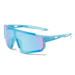 Customized OEM Cycling Sunglasses Sports UV400 Rimless Lightweight 25g Goggles