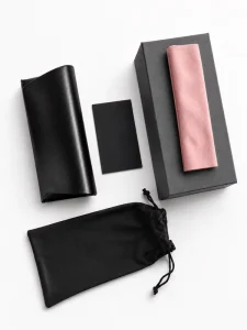 Customized Oversized Leather Sunglasses Pouch and Box Set