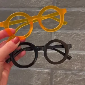 Cute Kids Glasses Frames for Boys and Girls Round Non Lens Eyewear Baby Photo Prop Adorable Children Accessories