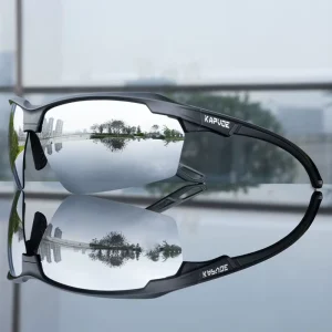 Cycling Glasses Sport Outdoor Racing Eyewear with Gold Red Blue Grey Lenses Made From Tac Material