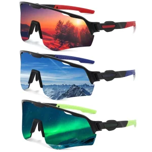 Cycling Glasses UV400 Photochromic Half-Frame Outdoor Sports Running Sunglasses