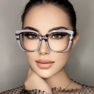 DL Glasses Sun Glasses Leopard Print Anti Blue Light Blocking Eyeglasses Frames Classic Big square Reading Glass