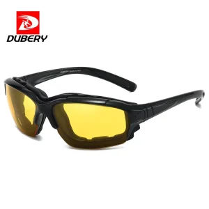 DUBERY Polarized Sport Shooting Glasses Custom Tactical Sunglasses Ballistic Safety Eyewear with Anti Glare & UV Protection