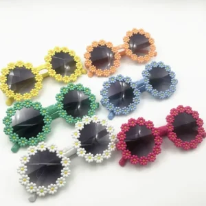 Daisy Flower Round Sunglasses for Toddlers and Children