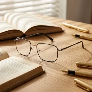 Danyang Factory Business Men’s Metal Full-Frame Reading Eyeglasses