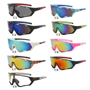 Dazzle Color Men’s Women’s Fashion Sports Shades Sunglasses Custom Logo Unique Outdoor Cycling Eyewear Sunglasses
